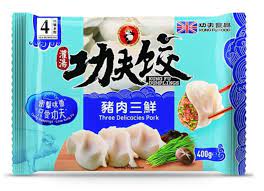 KUNGFU Three Delicacies Pork Dumplings 400g