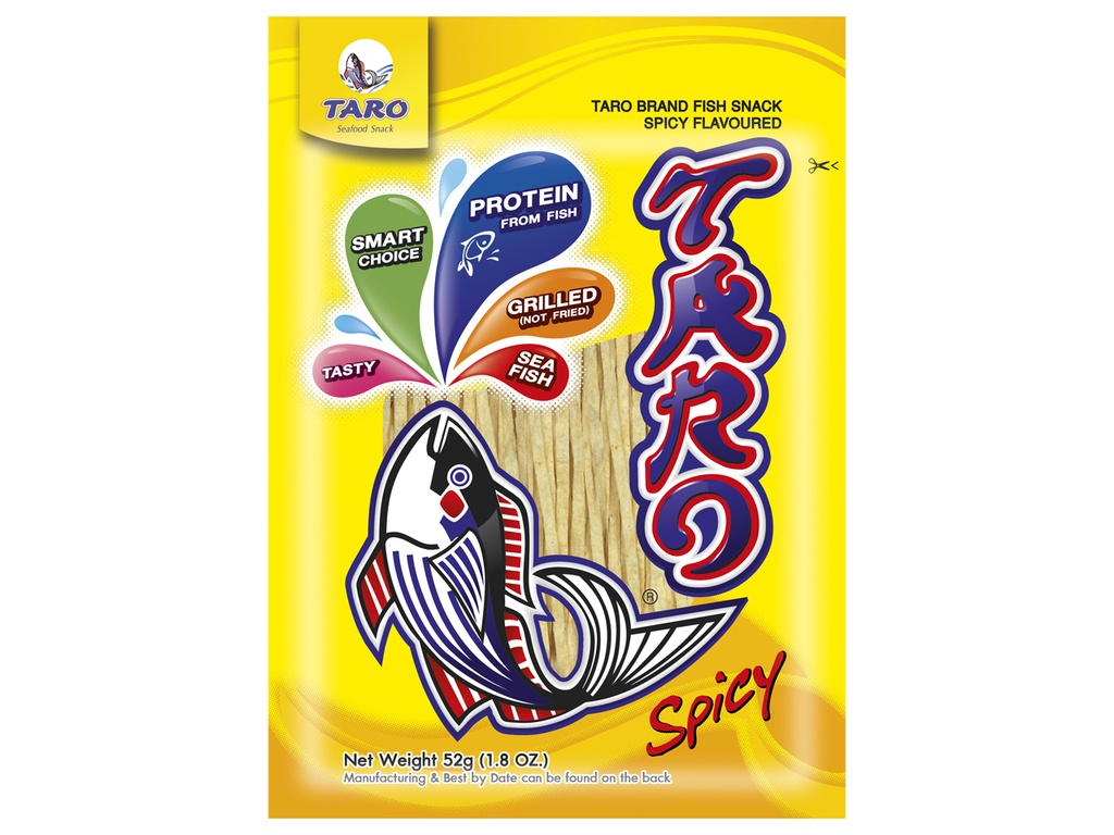 Taro Fish Snack Spicy Flavour 52g