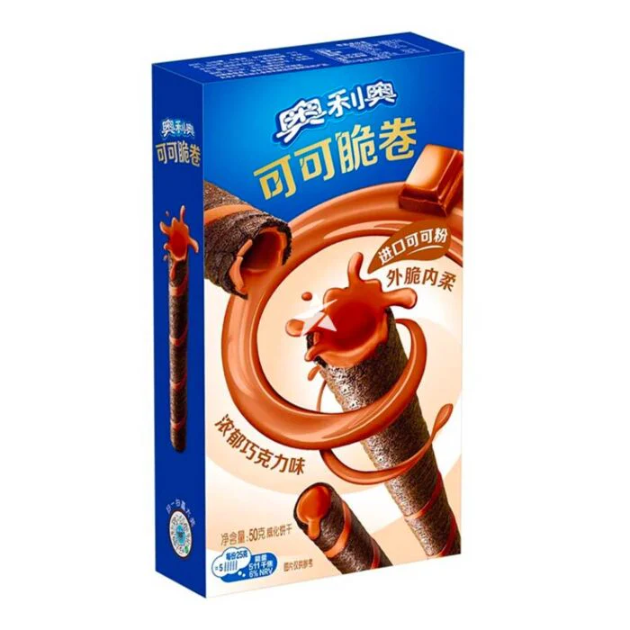 Oreo Cocoa Crispy Rolls-Rich Chocolate 50g