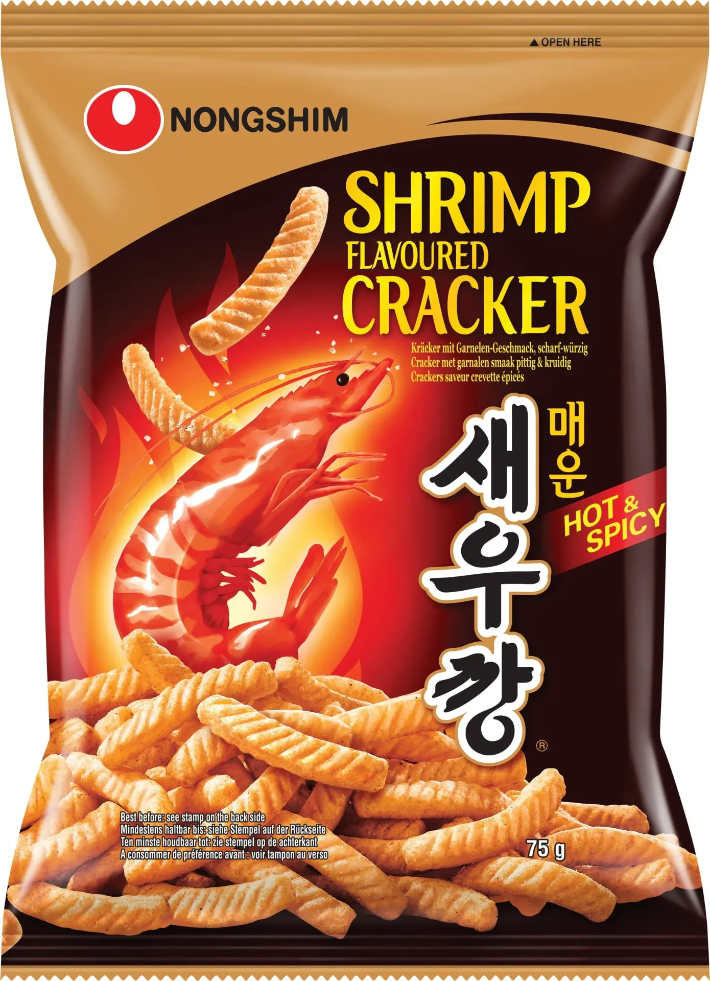 Nongshim Shrimp Cracker(Hot&Spicy) 75G