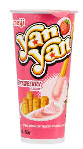 MEIJI YAN YAN STRAWBERRY DIP BISCUIT 50g