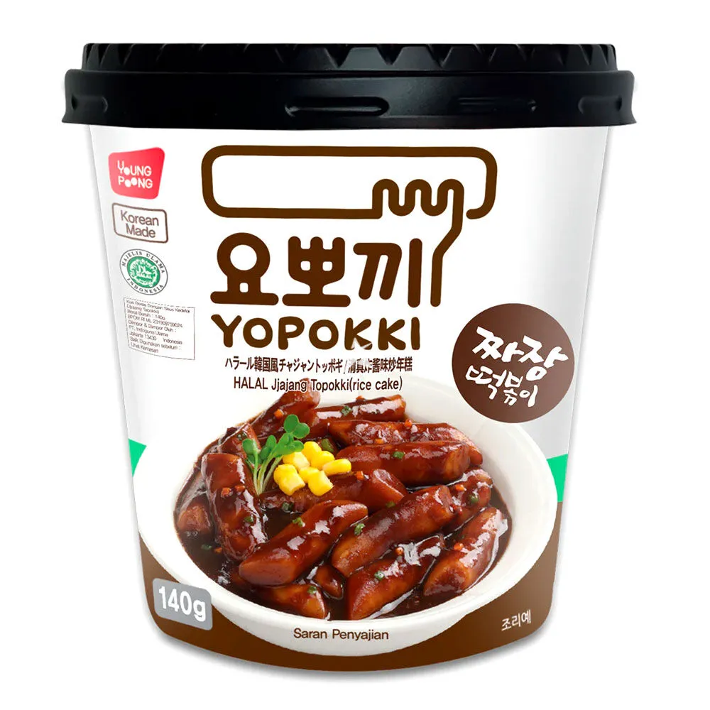 Youngpoong Yopokki Halal Jjajang Topokki 140g