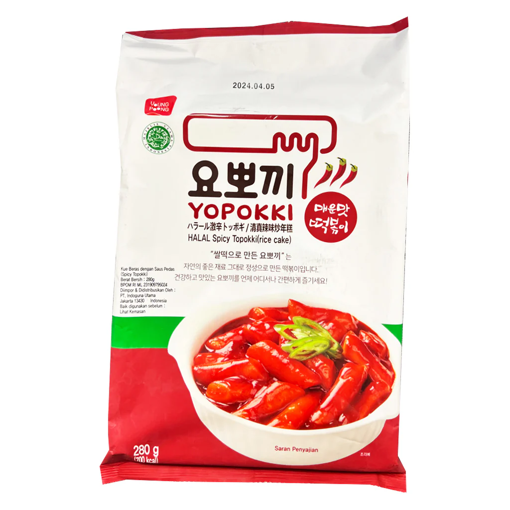 Youngpoong Yopokki Halal Spicy Topokki 240g