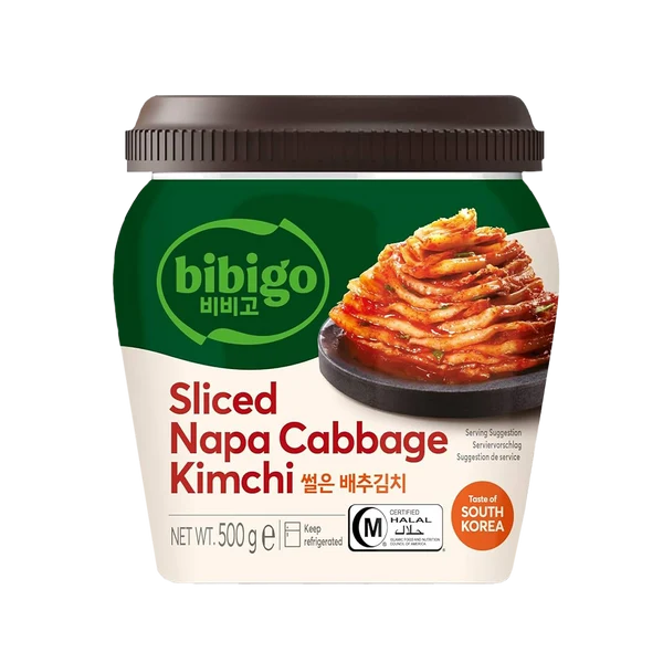 CJ Bibigo Sliced Kimchi(Traditional Shape Jar) 500G