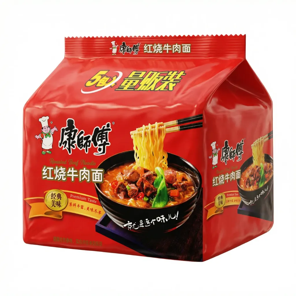 MASTER KONG INSTANT NOODLE (ROASTED BEEF FLAVOUR) 100G*5