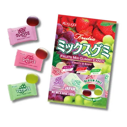 KASUGAI FRUTIA EX/K FRUTIA FRUIT MIX GUMMY 102G