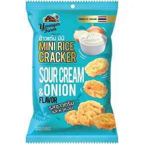 YOUNGER FARM Mini Rice Crackers - Sour Cream & Onion 60G