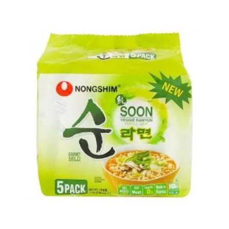 Nongshim Soon Veggie Ramyun (112G*5)