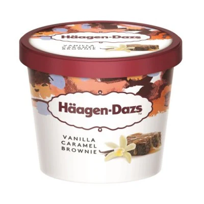 HAAGEN-DAZS Mini Cups Ice Cream - Vanilla Caramel Brownie 95ml
