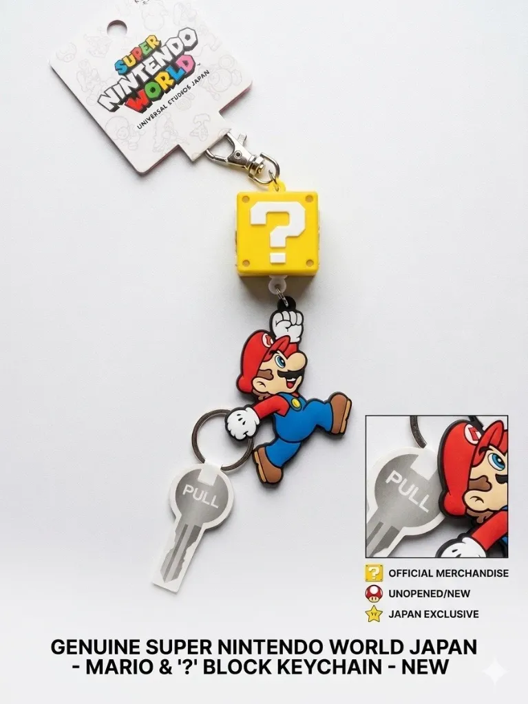 Super Nintendo World USJ Key Chain 1Pc