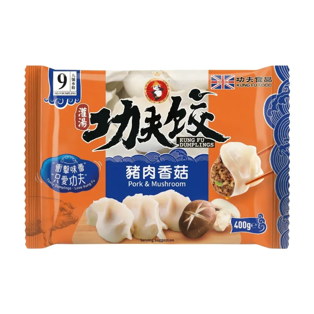 KUNGFU Pork & Mushroom Dumplings 400g