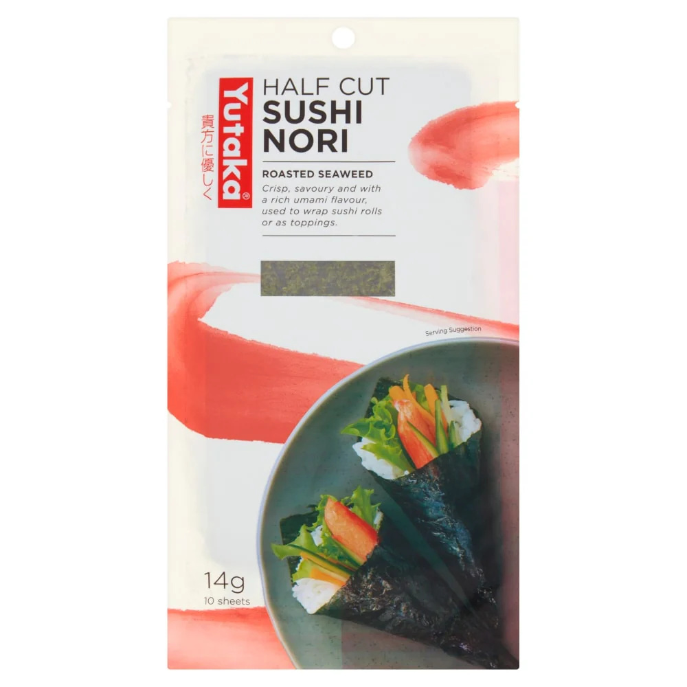 YUTAKA Roasted Seaweed - Sushi Nori Half 10pc
