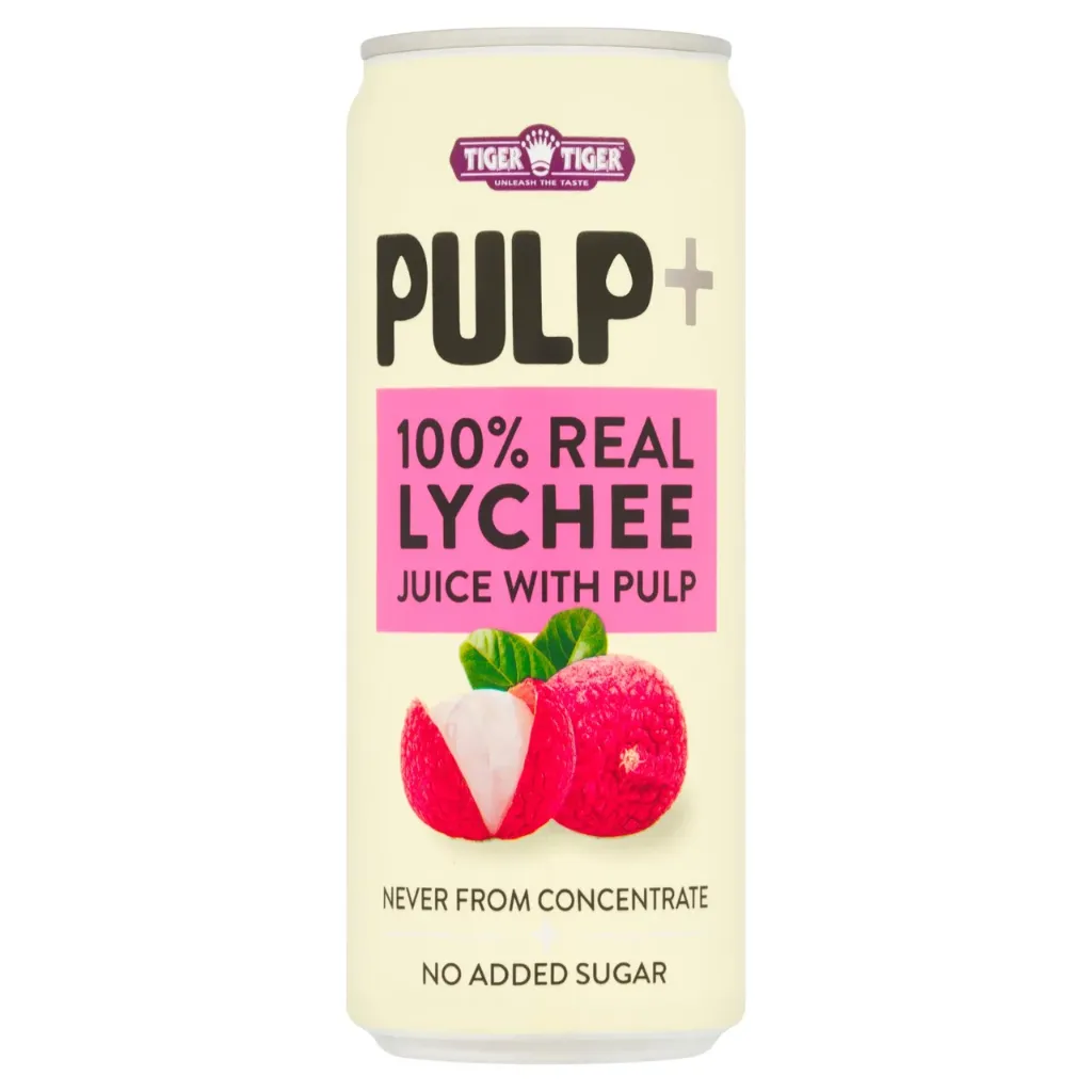 TIGER TIGER 100% Real Lychee Juice with Pulp 320ml