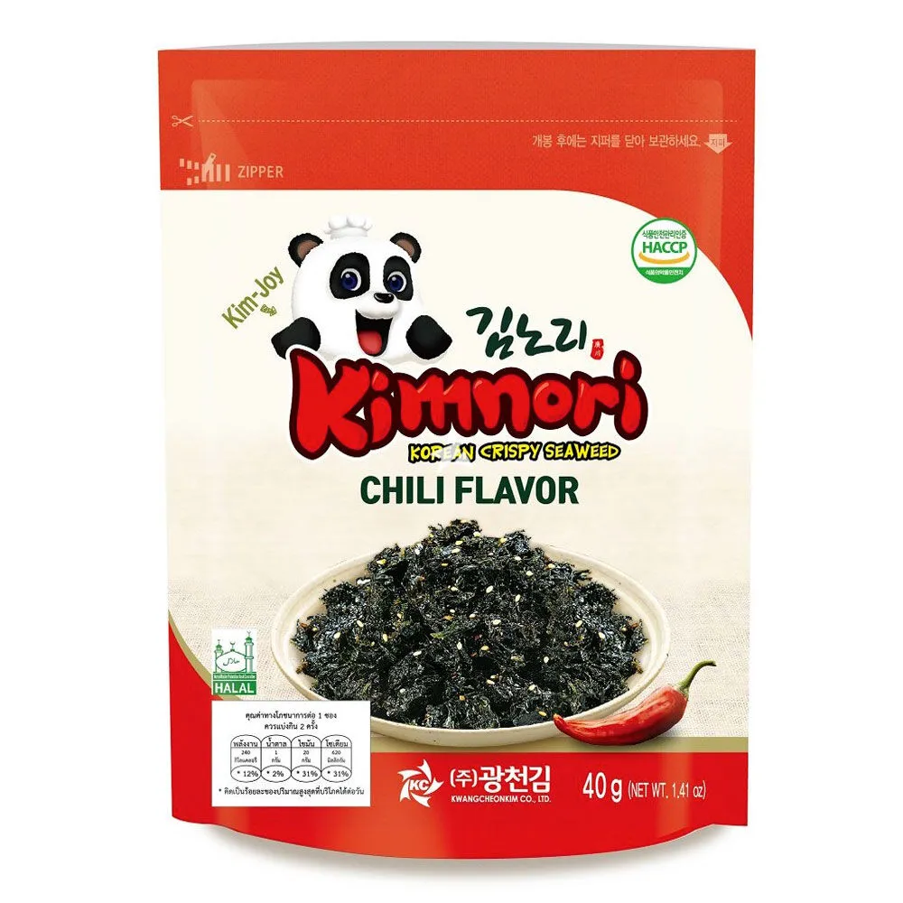 Kwangcheon Kimnori Jaban Flaked & Seasoned Seaweed (Chilli) 40g
