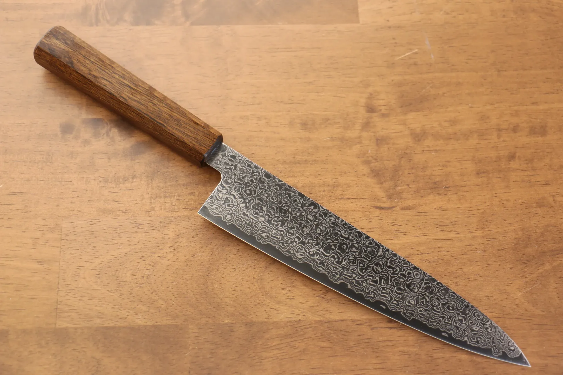 SEISUKE ZA-18 Mirrored Finish Damascus Gyuto Oak Handle 210mm SE-ZA-D-GU210O