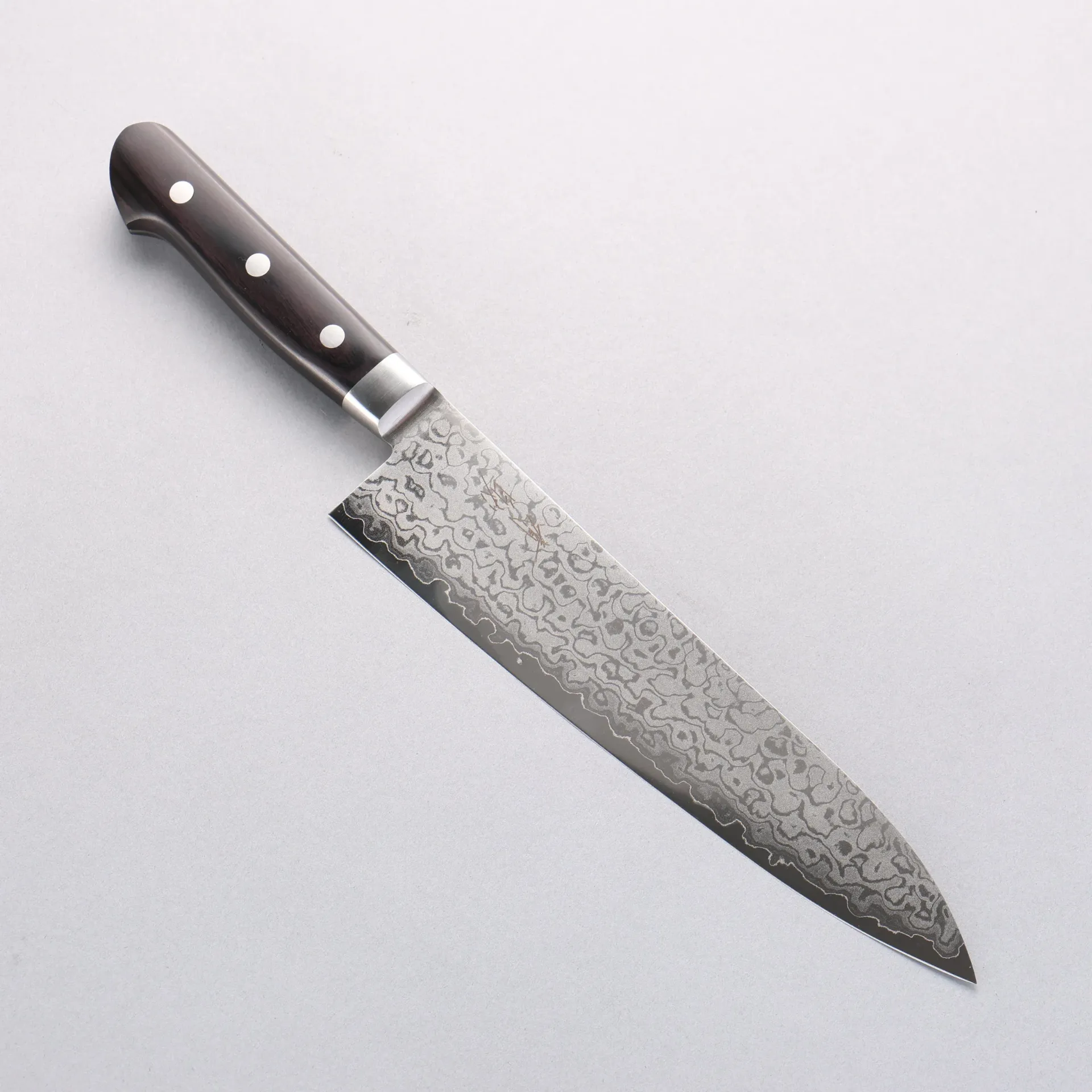 SEISUKE VG10 8 Layer Damascus Migaki Finished Gyuto Black Pakka Wood Handle 210mm SE-V0-8-M_GU210PW