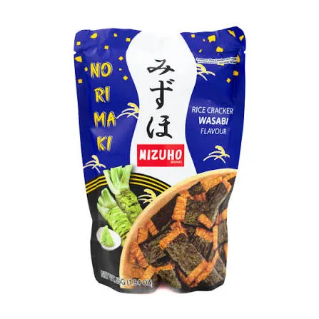 MIZUHO Rice Cracker Wasabi Norimaki 50g