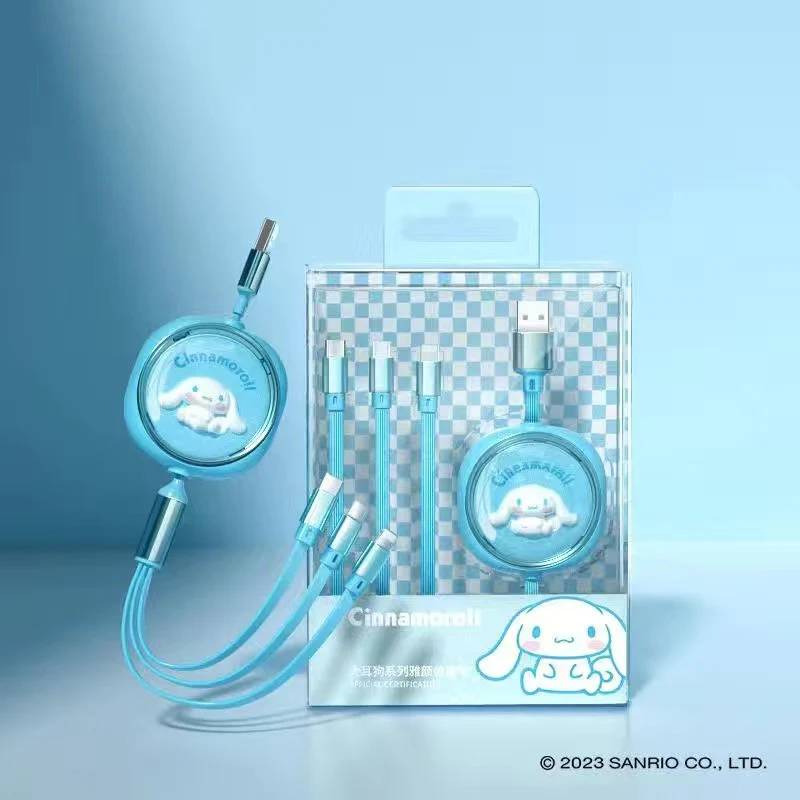 SANRIO Cinnamoroll 3-in-1 Fast Charging Cable 1Pc