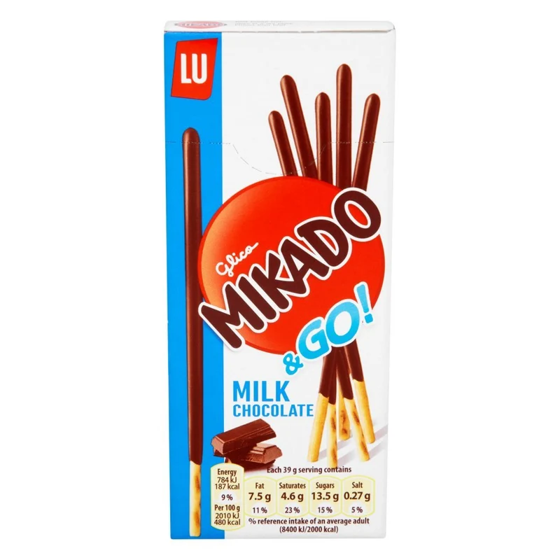 GLICO Mikado Biscults with Milk Chocolate PM99p 39g