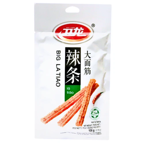 WEILONG Big Latiao Gluten Strips - Hot & Spicy 106g