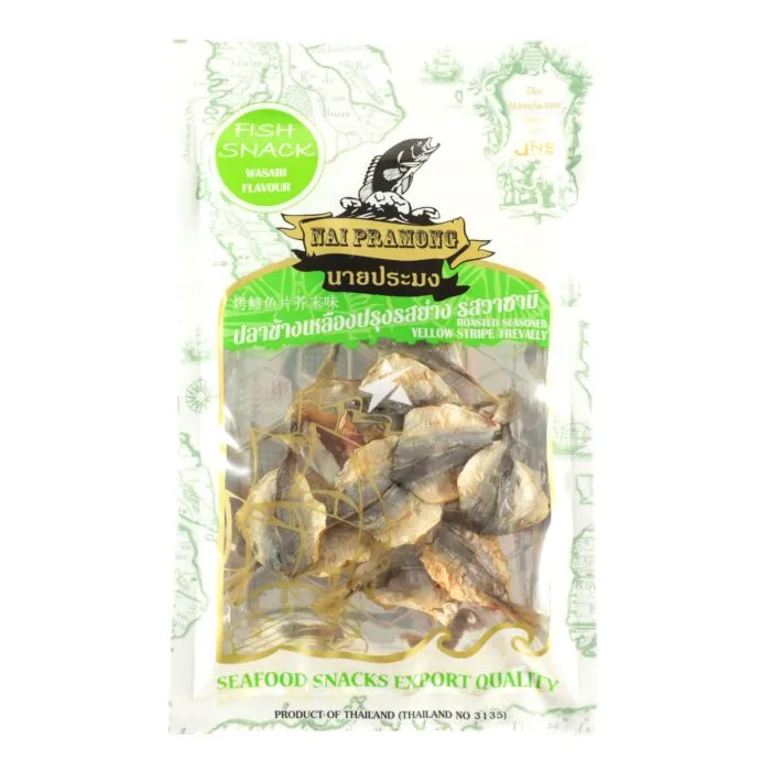 NAI PRAMONG Roasted Seasoned Y/S Trevally - Wasabi 40g
