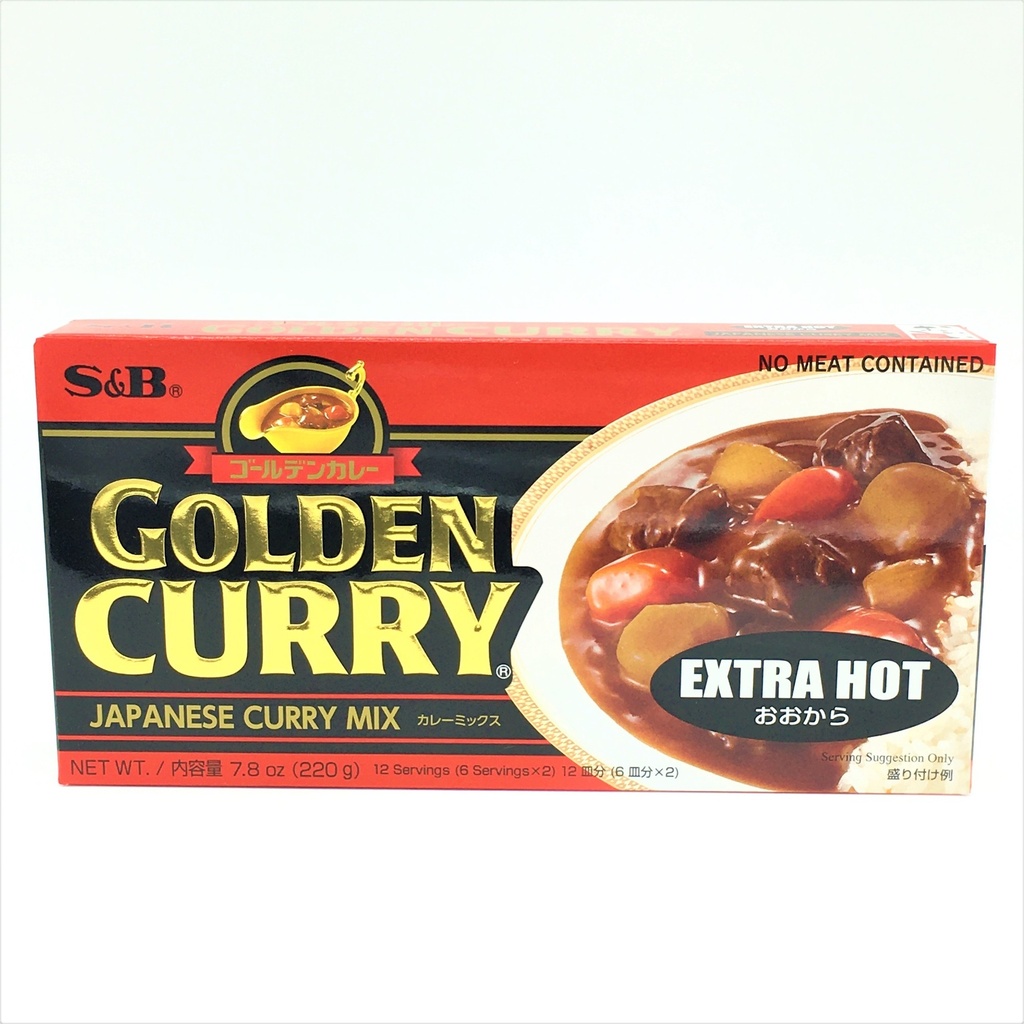 S&B GOLDEN CURRY EXTRA HOT 220G