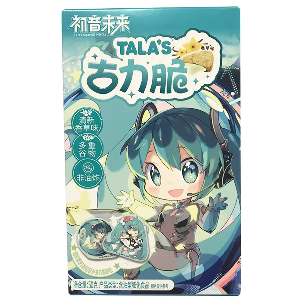 TALA'S Miku Hatsune Crispy Biscuit - Vanilla 50g