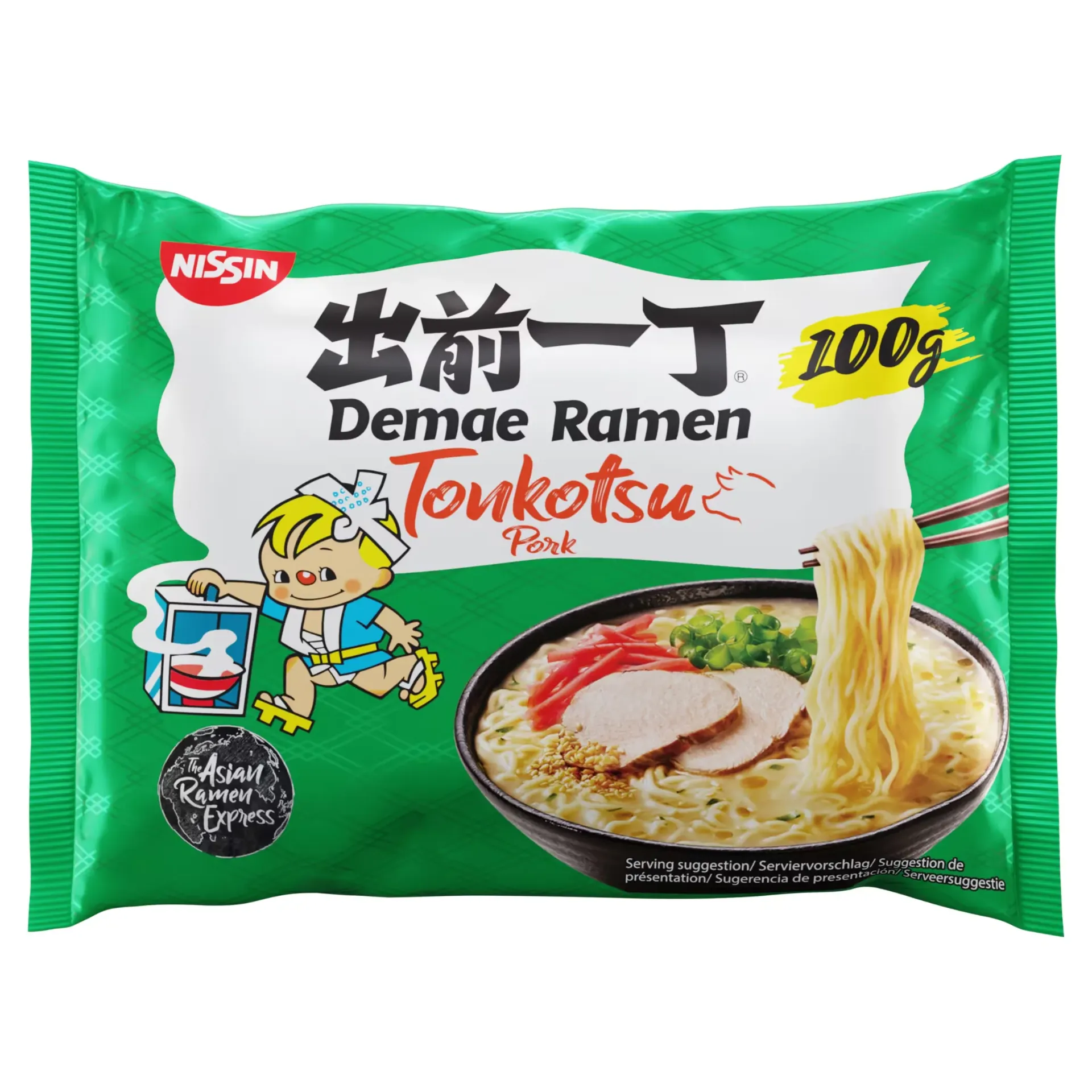 NISSIN DEMAE RAMEN TONKOTSU PORK EU 100G