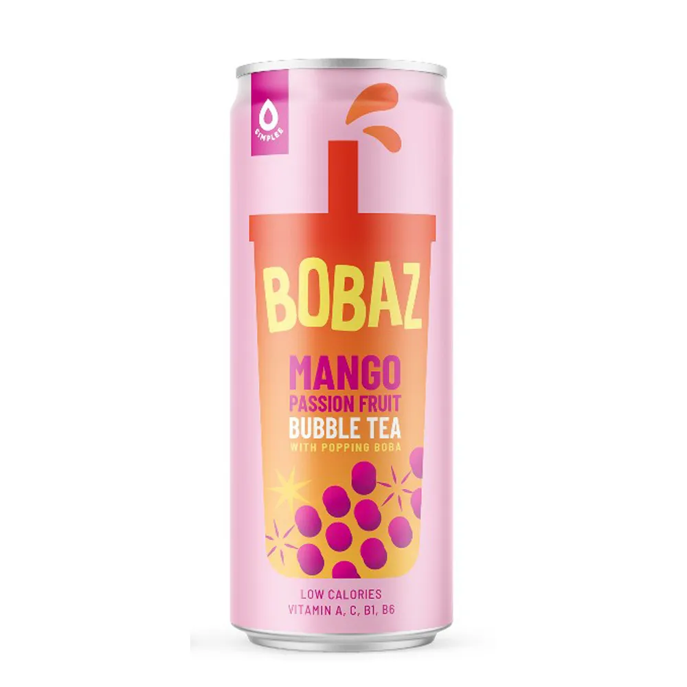 SIMPLEE Bobaz Mango Passion Fruit Bubble Tea 310ml
