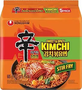 Nongshim Shin Ramyun Sweet & Spicy Kimchi (120G*5)