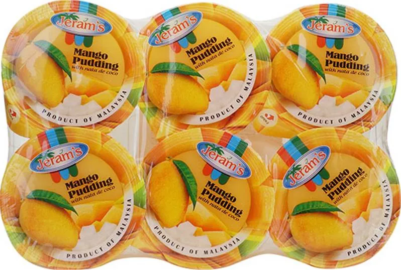 JERAM'S Friut Pudding with Nata de Coco  - Mango (6x115g)