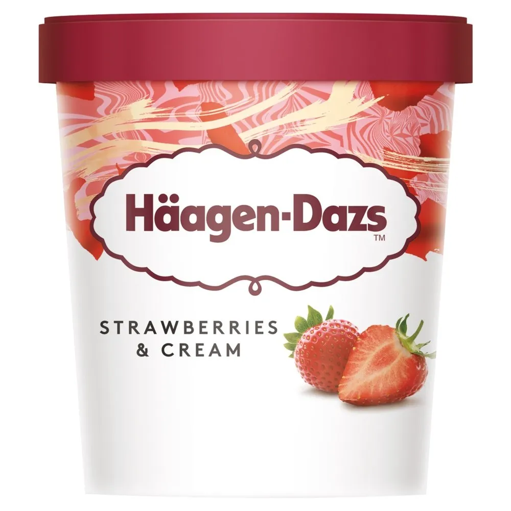 HAAGEN-DAZS  - Strawberries & Cream 460ml