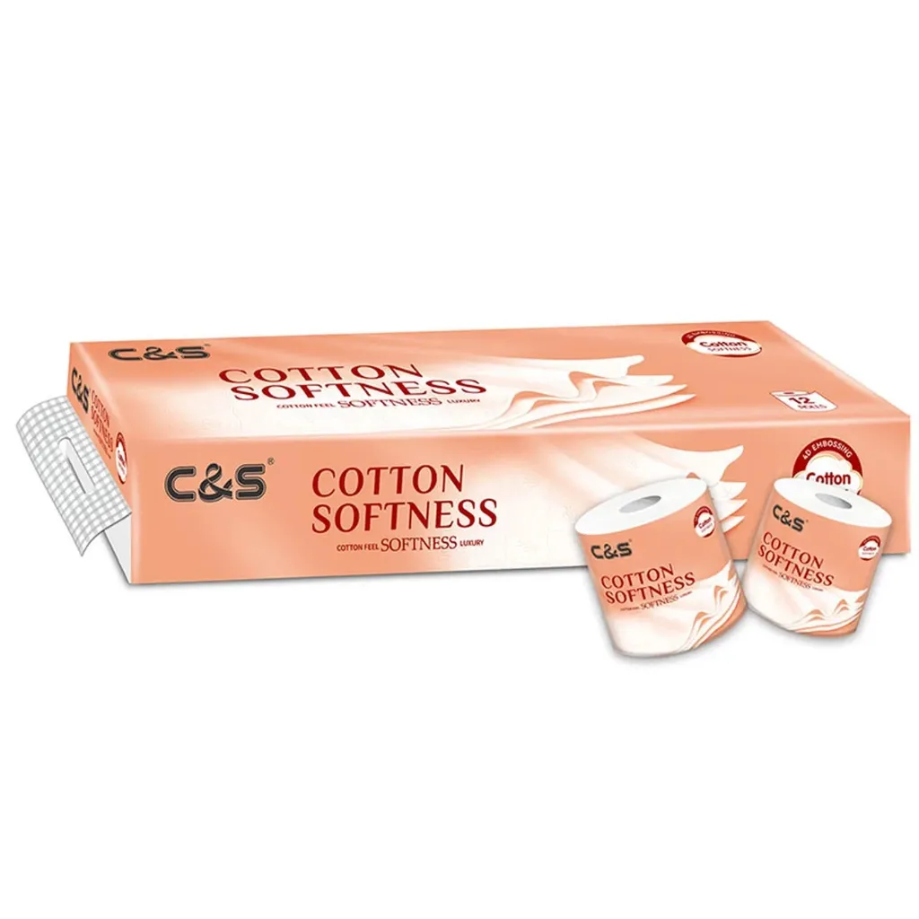 C&S Cotton Softness Toilet Tissue 12 Rolls