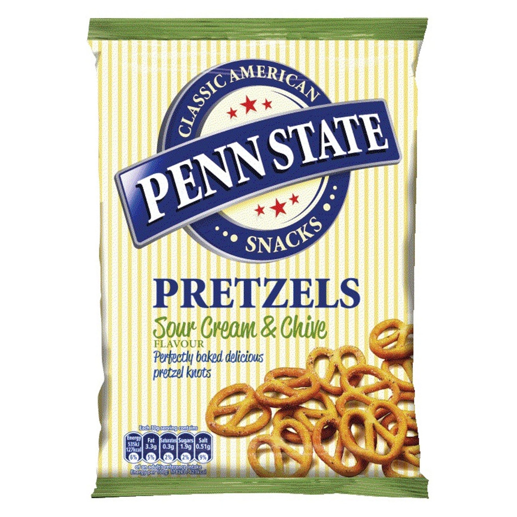PENNSTATE Baked Pretzels - Sour Cream & Chive 175g