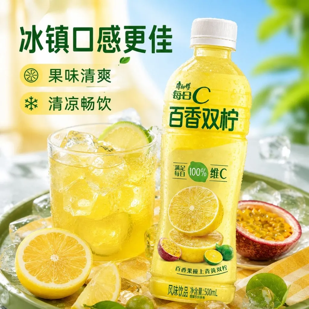 MASTER KONG Passion Fruit & Lemon Drink 500ml