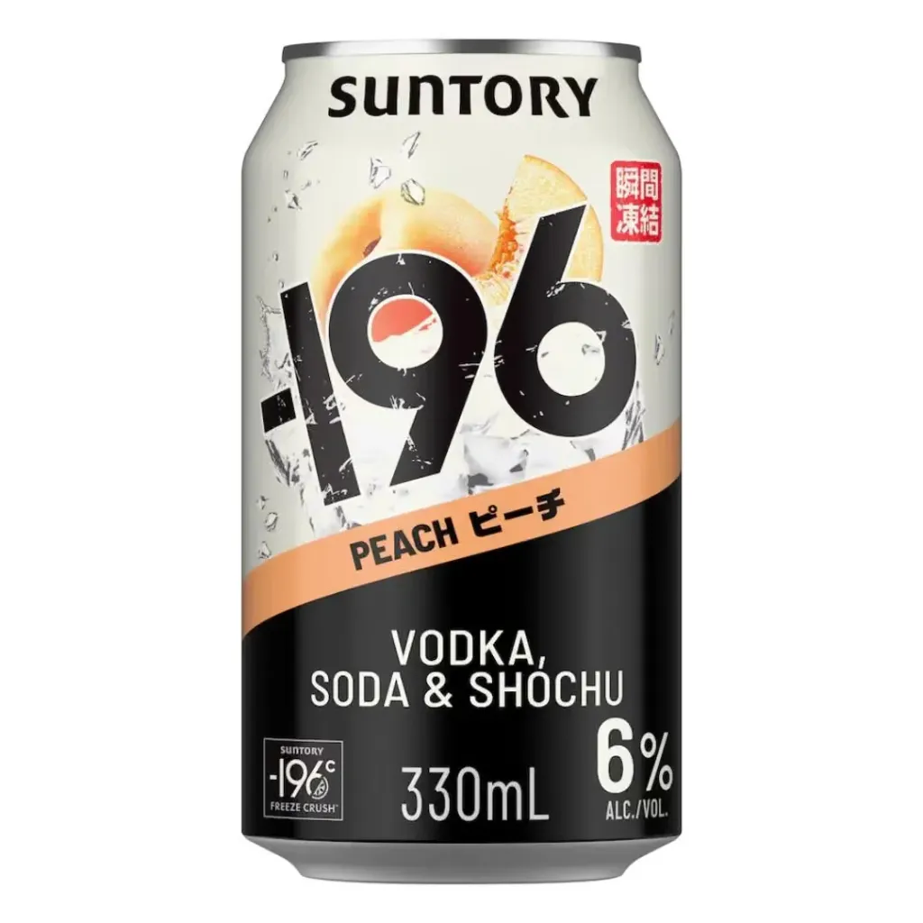 SUNTORY Minus 196 alc.6% - Peach 330ml