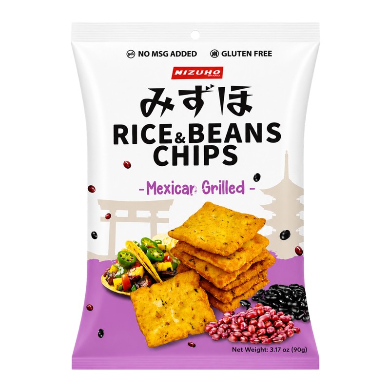MIZUHO Rice & Beans Chips - Mexican Grilled 90g