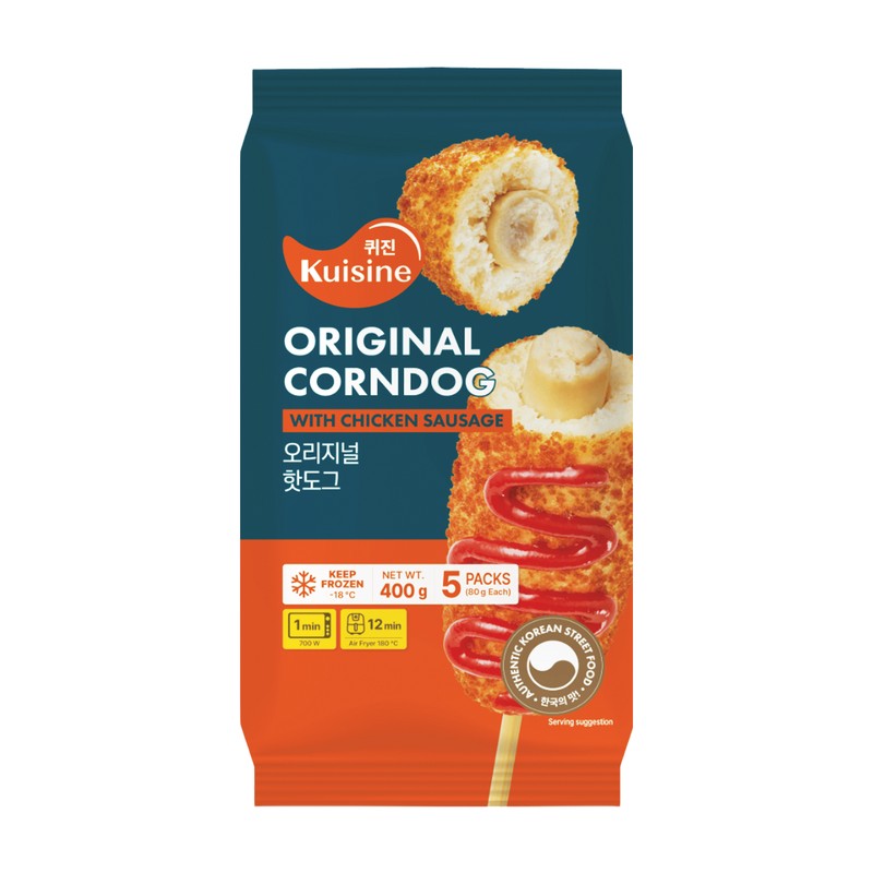 KUISINE Crispy Corn Dog with Chicken Sausage (80g*5)